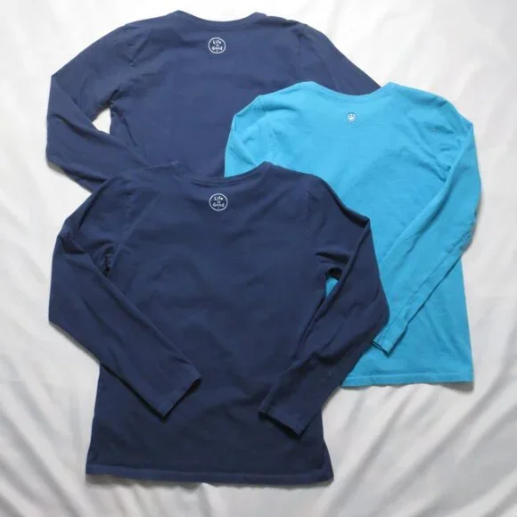Life Is Good Women's Long Sleeve Tees - Navy and Blue - Picture 11 of 11